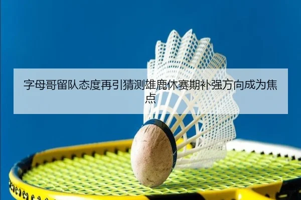 字母哥留队态度再引猜测雄鹿休赛期补强方向成为焦点